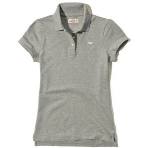 Grey Hollister Polo Shirt